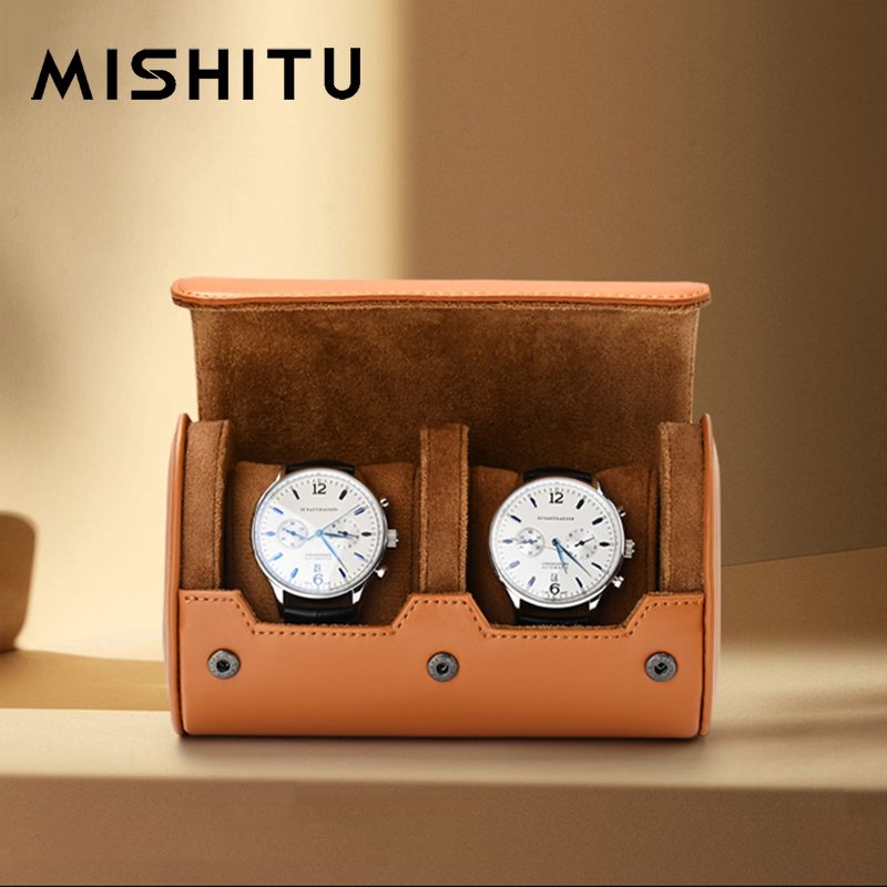 Jewelry Type Watches - MISHITU 1/2/3-Slot Horloge Opslag Roll Reistas