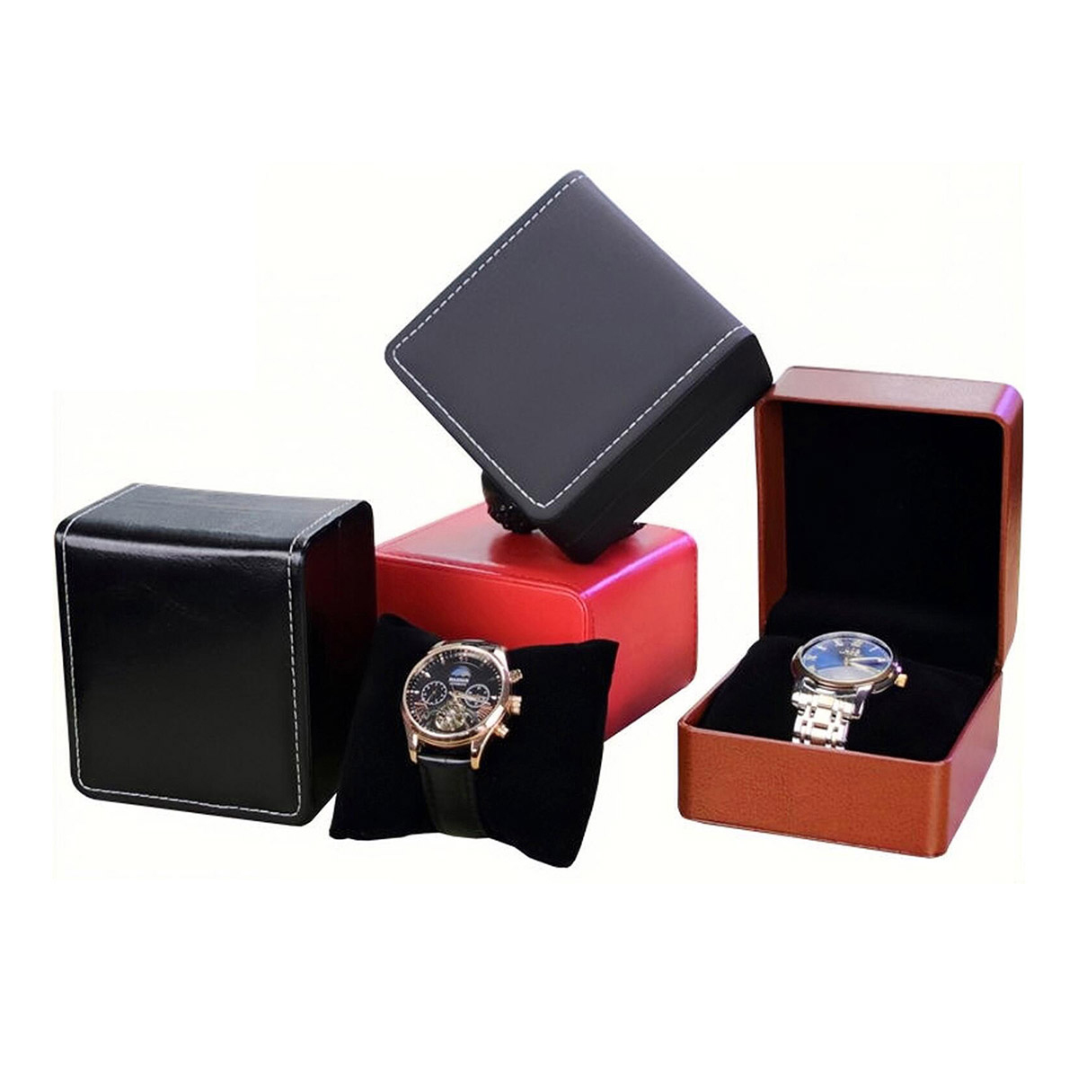 Best Jewelry Watches Women - Mode lederen horlogedoos case houder organisator