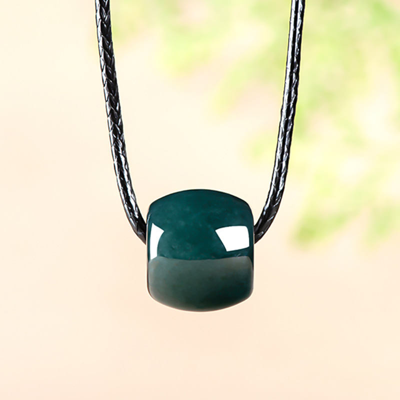 Necklace Pendant - Natuurlijke Myanmar Emerald Deep Blue Water