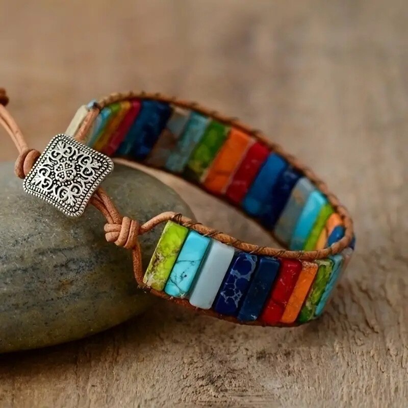 Boheemse multicolor Emperor St - Gemstone Bracelet Healing recensie en prijs