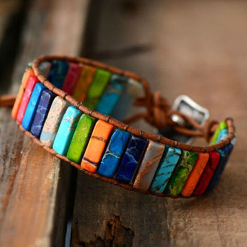 Boheemse multicolor Emperor St - Gemstone Bracelet Healing recensie en prijs