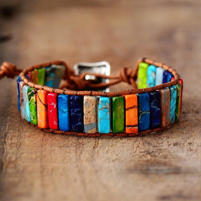 Boheemse multicolor Emperor St - Gemstone Bracelet Healing recensie en prijs