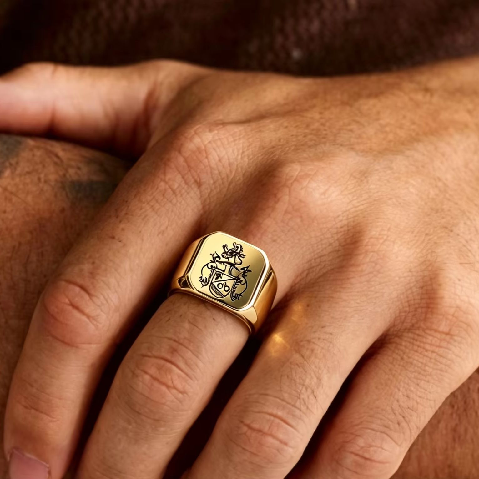 Gepersonaliseerde familiewapen - Mens Signet Ring recensie en prijs