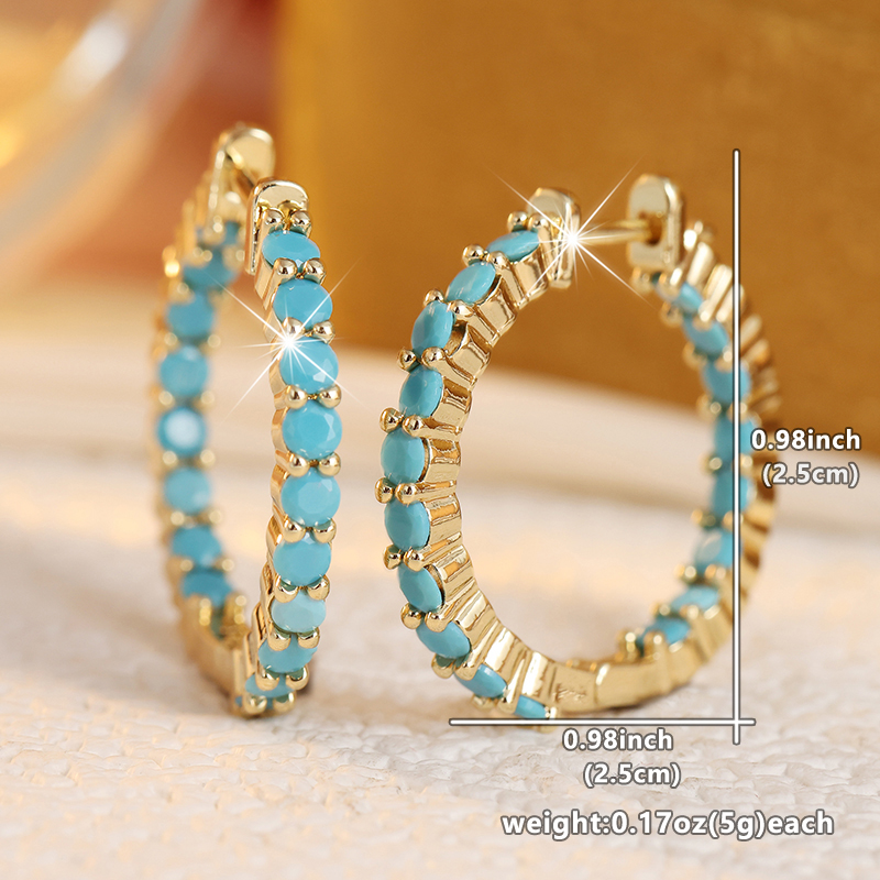 Etnisch ingelegde imitatie-tur - Turquoise Stone Ring recensie en prijs
