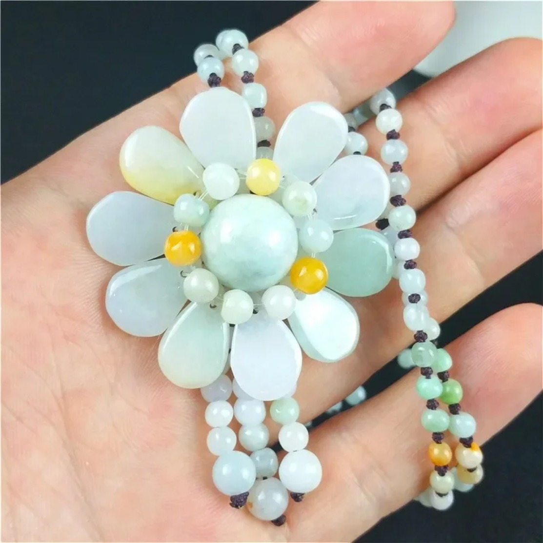 Certified Birmese Jade Zonnebl - Necklace Pendant recensie en prijs