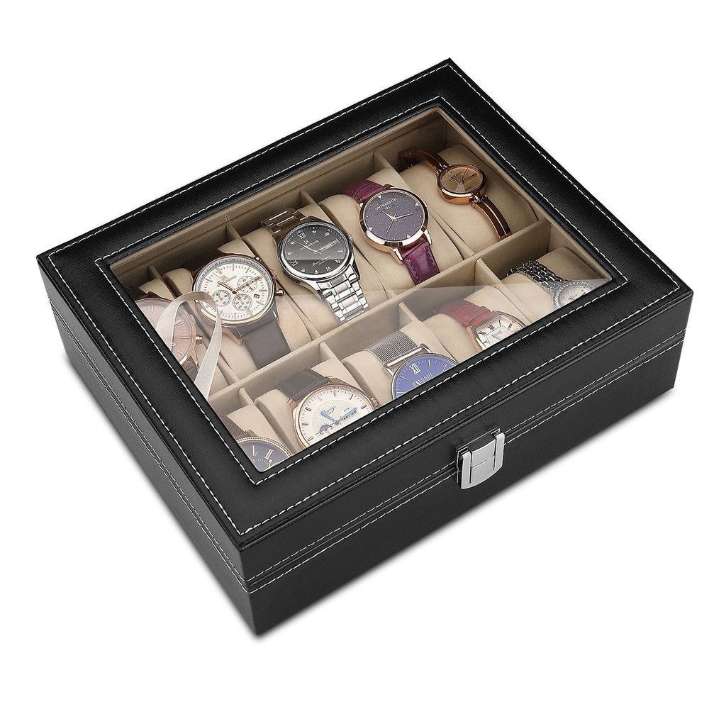 10-Bits Pu Lederen Grijs Flane - Best Jewelry Watches Women recensie en prijs