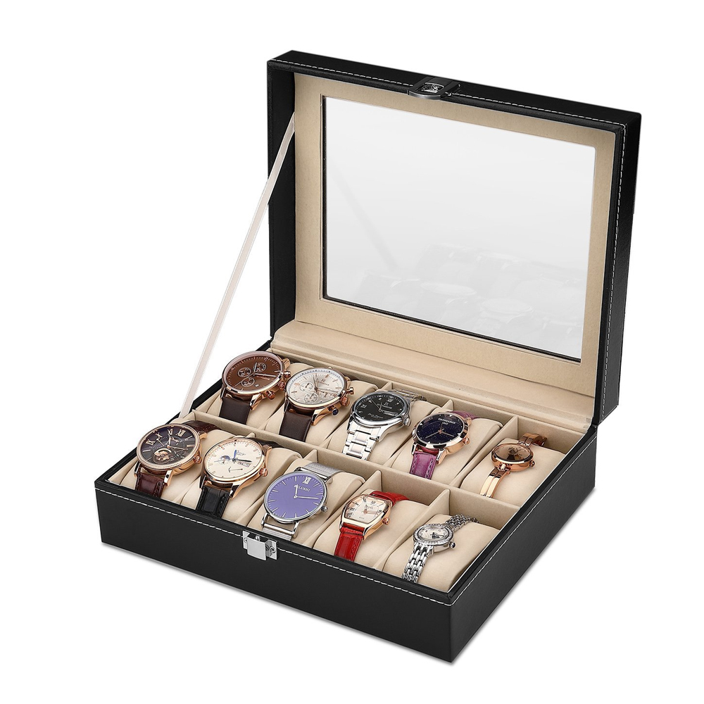 10-Bits Pu Lederen Grijs Flane - Best Jewelry Watches Women recensie en prijs