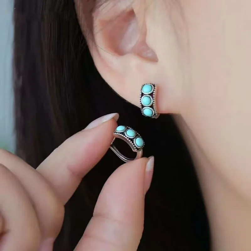 Vintage imitatie turquoise hoe - Turquoise Stone Ring recensie en prijs