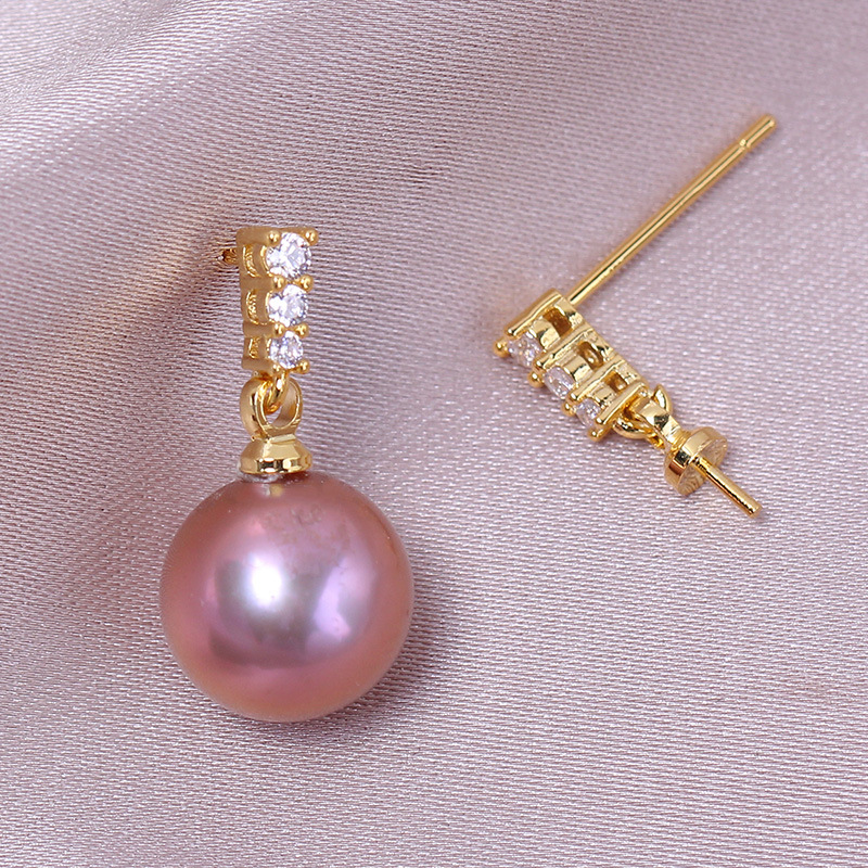 Binnenlands koper 14K goud, pr - Pearl Stud Earrings recensie en prijs
