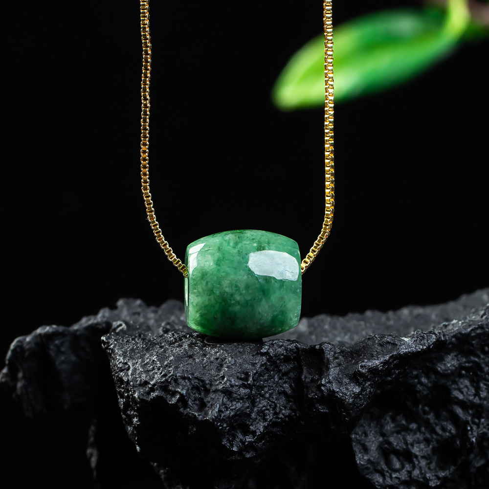 Natuurlijke echte jade kraal h - Necklace Pendant recensie en prijs