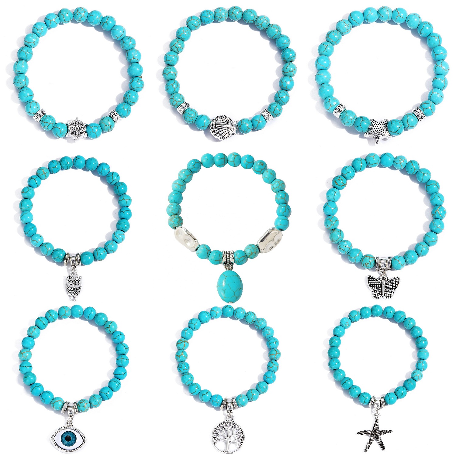 Verschillende Vormen Blauw Tur - Turquoise Stone Ring recensie en prijs