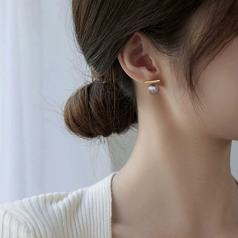 925 Zilveren Naald Koreaanse M - Pearl Stud Earrings recensie en prijs