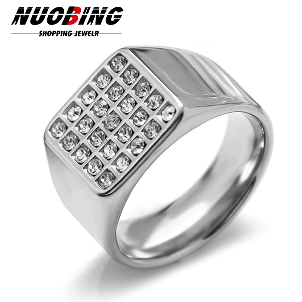 14mm Delicate Glanzende Zircon - Mens Signet Ring recensie en prijs
