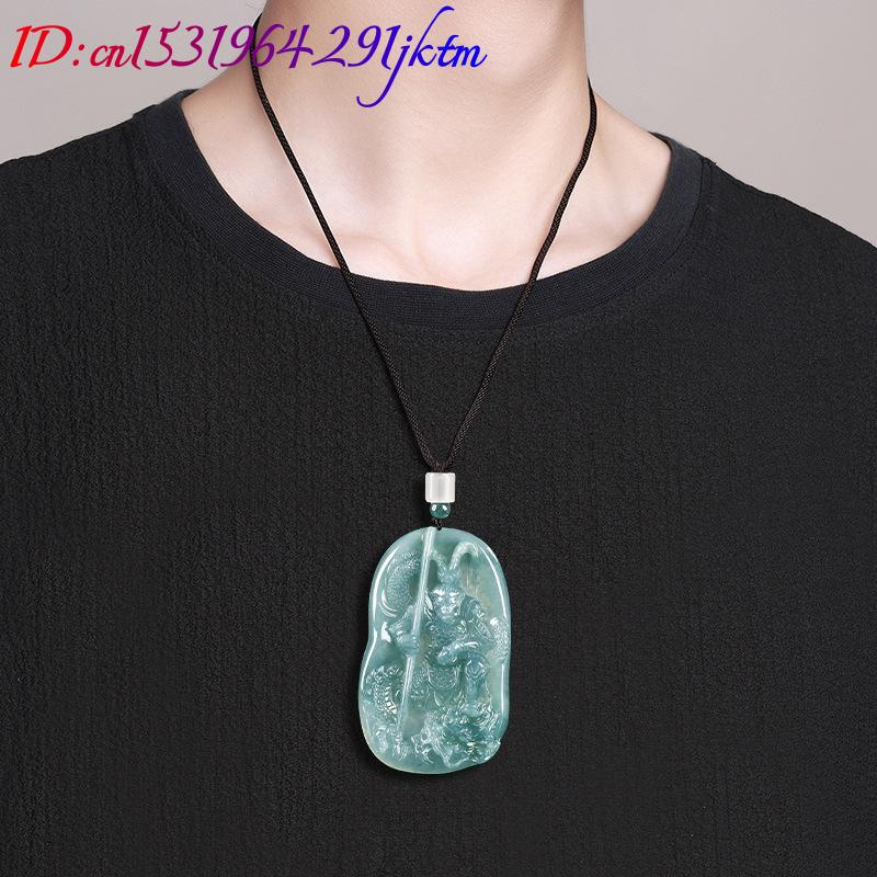 Birmese Jadeïet Monkey King ha - Necklace Pendant recensie en prijs