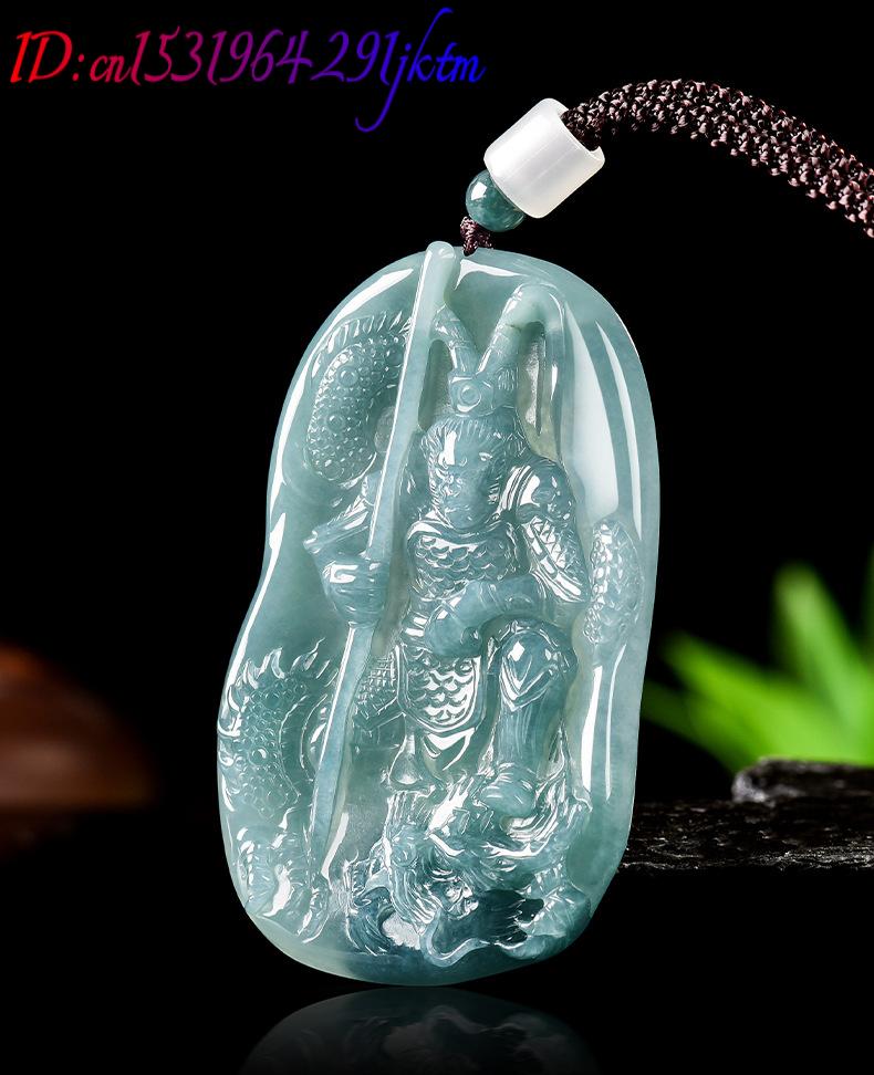 Birmese Jadeïet Monkey King ha - Necklace Pendant recensie en prijs