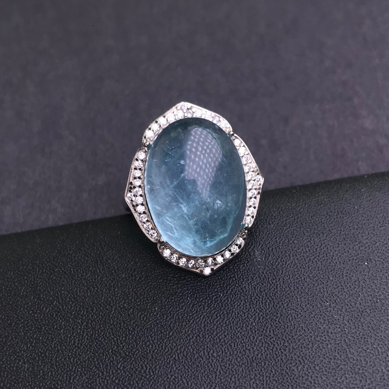 CSJ Grote Steen Natuurlijke Aq - Turquoise Stone Ring recensie en prijs